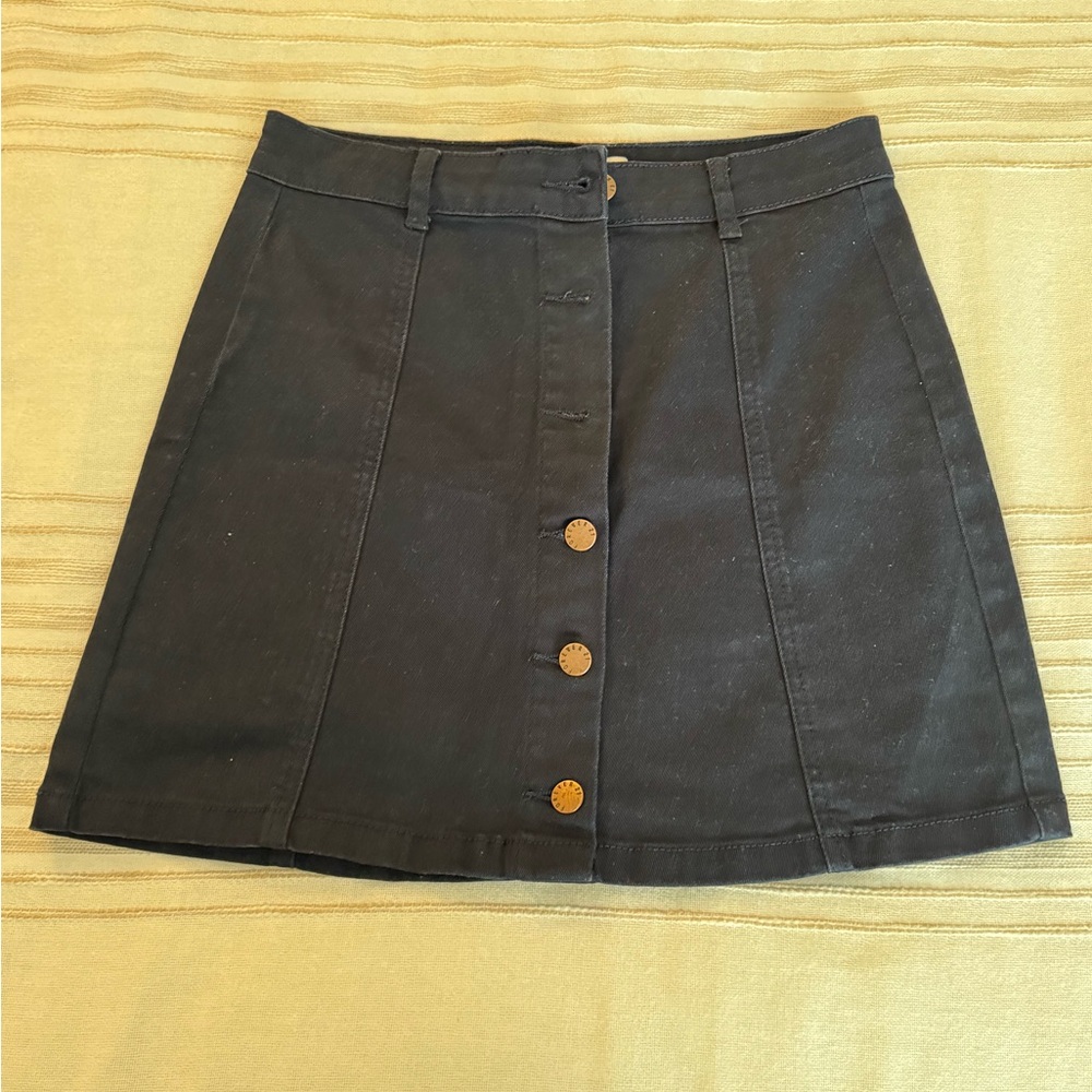 Forever 21 navy A-Line Denim Skirt